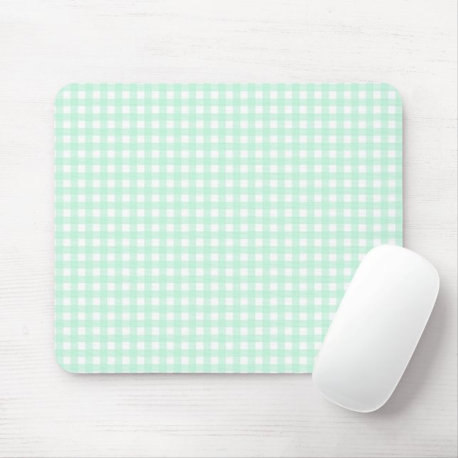 Mousepad F & L Green Gingham (Com mouse)