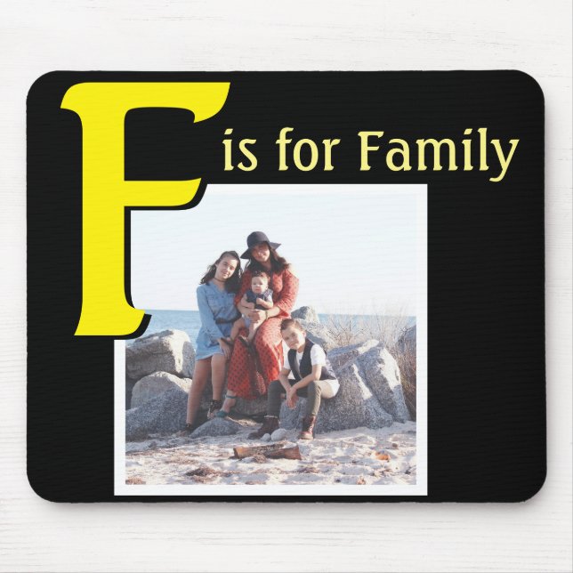Mousepad F para a família (Frente)