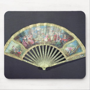 Mousepad Fã da corte, francês, século XVIII (marfim e w/