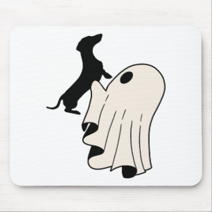 Mousepad Fã de Dachshund Fantasma Fofo