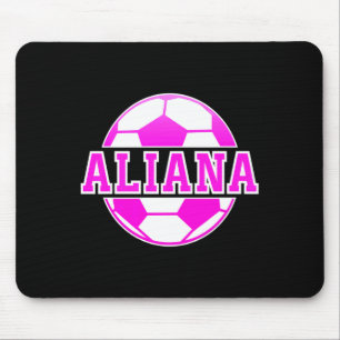 Mousepad Fã de Futebol Feminino de Aliana Nome Esportes
