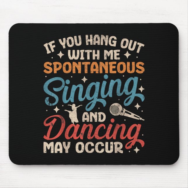 Mousepad Fã de Teatro Musical da Broadway Nerd Dramaturgo G (Frente)