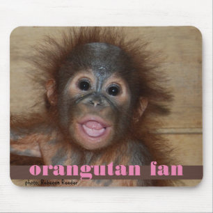 Mousepad Fã do orangotango do bebê