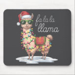 Mousepad Fa La Llama Funny Llama Natal Pijamas Xmas<br><div class="desc">Fa La Llama Funny Llama Natal Pijamas Xmas</div>