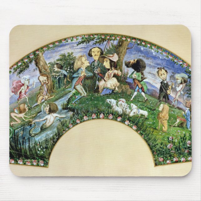 Mousepad Fã que descreve George Sand e seus amigos (Frente)