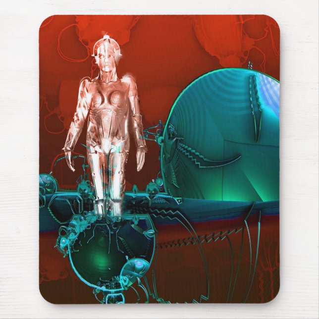 Mousepad Fábrica de ciborgue (Frente)