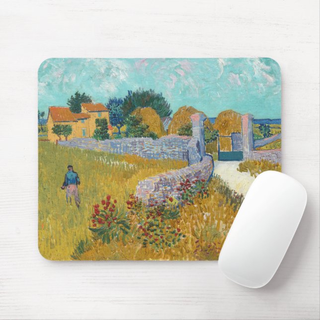 Mousepad Fábrica de Provença | Vincent Van Gogh (Com mouse)