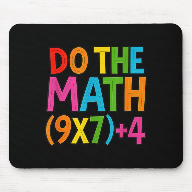 Mousepad Faça a Conta 67 Meme 6 7 Divertido Seis Sete  (Frente)