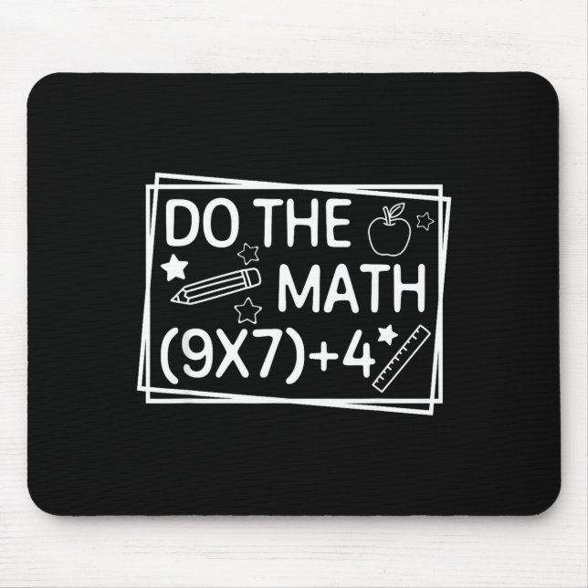 Mousepad Faça a Conta 67 Meme Engraçado Seis Sete Homens Mu (Frente)
