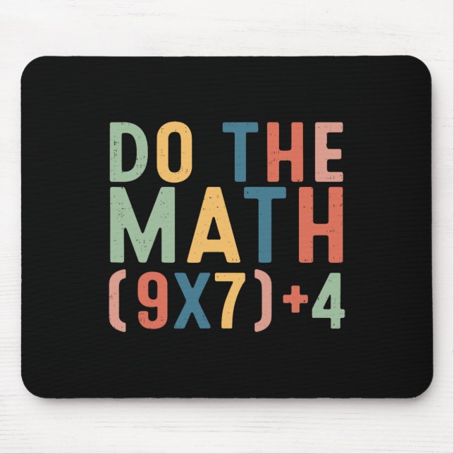 Mousepad Faça a Conta 67 Seis Sete Meme Professor Aluno Hom (Frente)