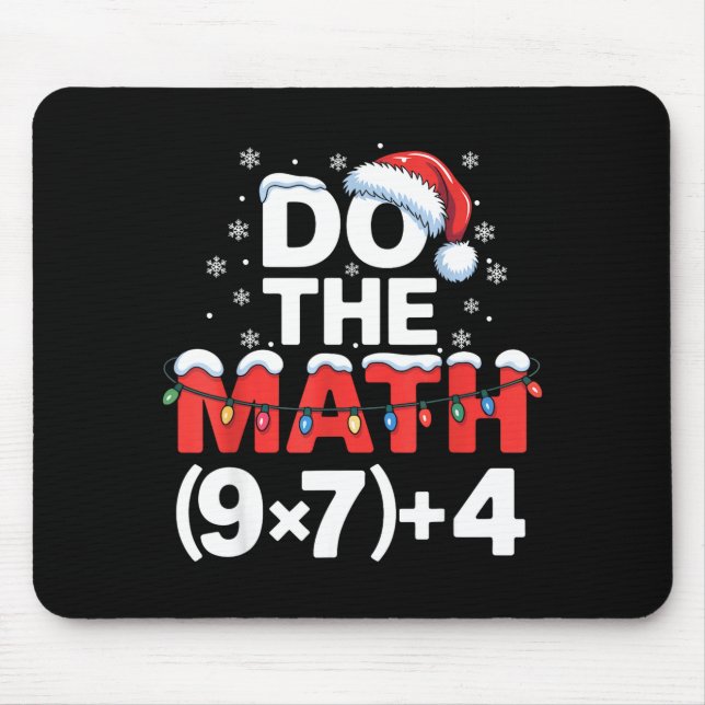 Mousepad Faça a Conta Meme 6 7 Humor Natalino Divertido (Frente)