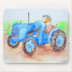 Mousepad Faça a pintura de pinheiro-guincho do fazendeiro