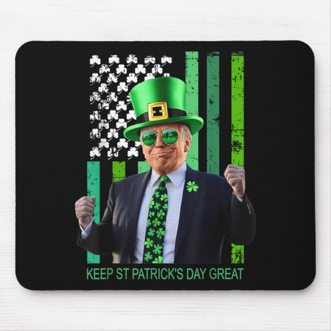 Mousepad Faça Excelente De Dia de São Patrício Novamente Ir (Frente)