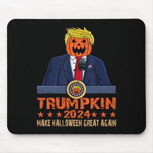 Mousepad Faça Excelente de Halloween novamente Trump 2024 T (Frente)