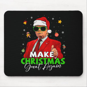 Mousepad Faça Excelente de Natal novamente Papais noeis eng