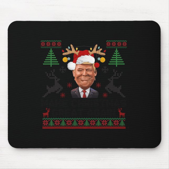 Mousepad Faça Excelente De Natal Novamente Papais noeis Eng (Frente)