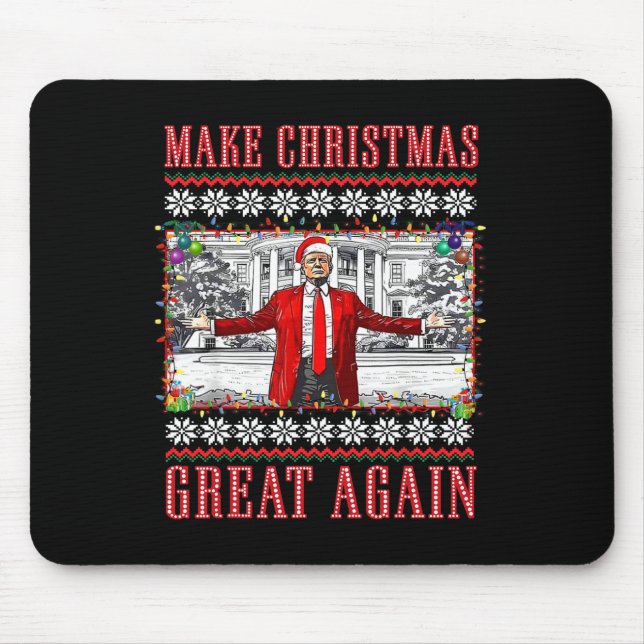 Mousepad Faça Excelente De Natal Novamente Papais noeis Eng (Frente)