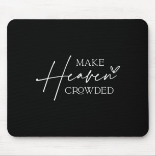 Mousepad Faça o Céu Lotado Cruz - R Cristão Minimalista