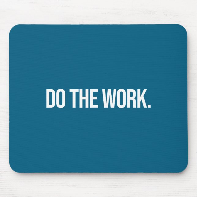 Mousepad Faça o Dotheworkdesigns Trabalho Pequeno Preto (Frente)
