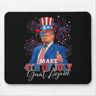 Mousepad Faça o Excelente de 4 de julho novamente um trabal