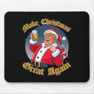 Mousepad Faça o Excelente de Natal de novo 2024 Trump Engra