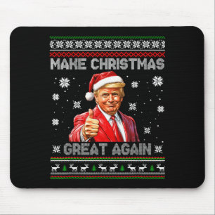 Mousepad Faça o Natal Grande Novamente Funny Papai Noel Tru