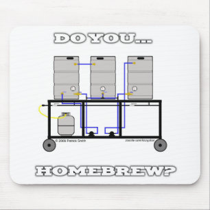 Mousepad faça-o tapete do rato da fermentação home