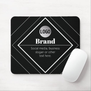 Mousepad Faça o Upload do Seu Logotipo e Design de Texto Pe