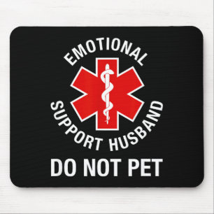 Mousepad Faça Piadas Não Faça Carinho Marido de Apoio Emoci