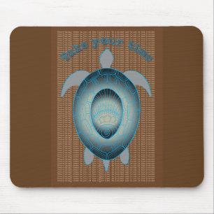 Mousepad Faça sua citação motivadora da tartaruga do tem