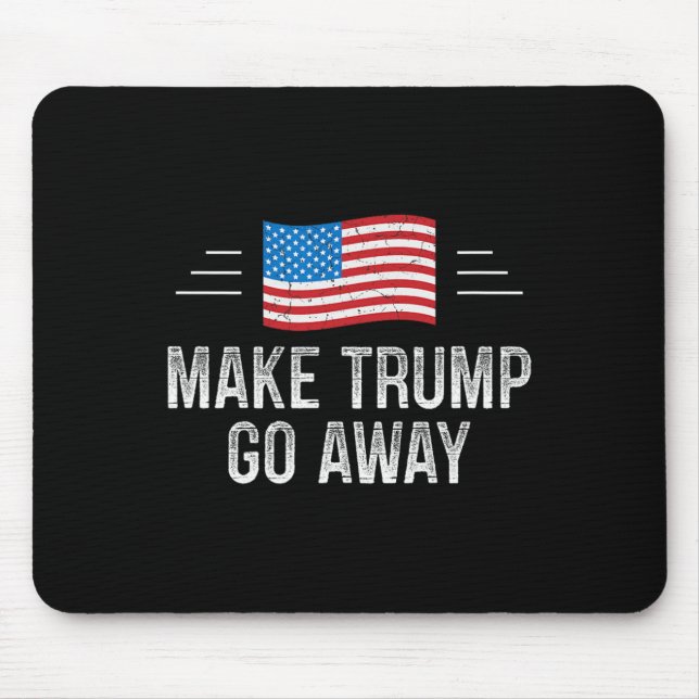 Mousepad Faça Trump Ir Embora - Estilo Vintage -  (Frente)