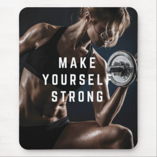Mousepad Façam-Se Fortes. Motivação de Workout feminino