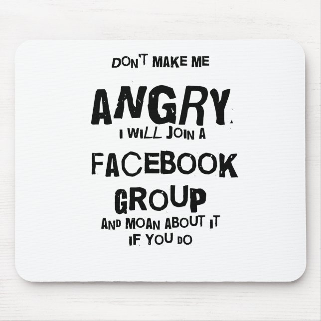 Mousepad facebook irritado (Frente)