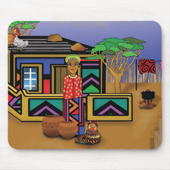 Mousepad Facetas de África (Frente)