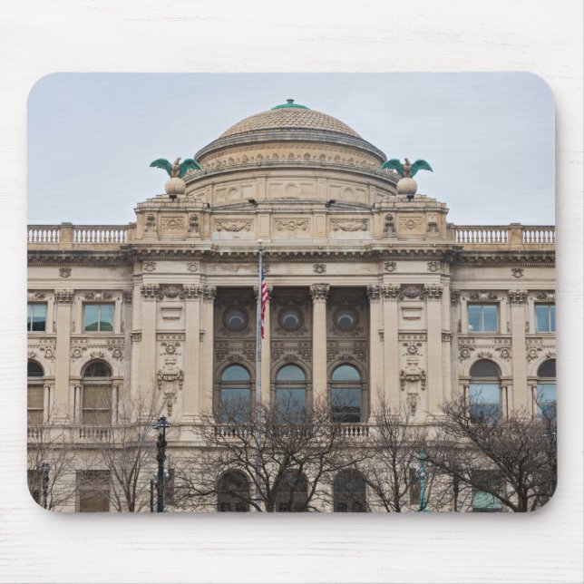 Mousepad fachada da histórica biblioteca pública milwaukee (Frente)