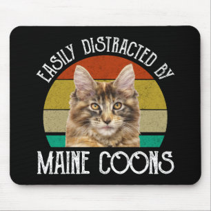Mousepad Facilmente Distraído Por Maine Coons
