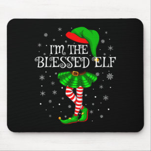Mousepad Fada Abençoada Natal Combinando Família Mulheres M