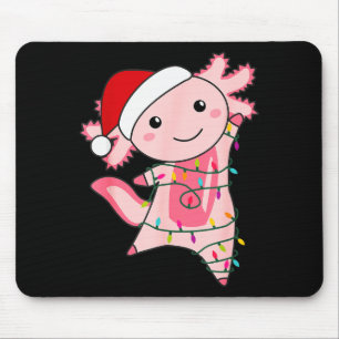 Mousepad Fada de Natal Axolotl Luz de Natal Axolotl 