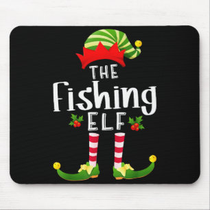 Mousepad Fada de Natal de Pesca de Pijama Combinando Festa