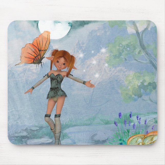 Mousepad Fada e borboleta (Frente)