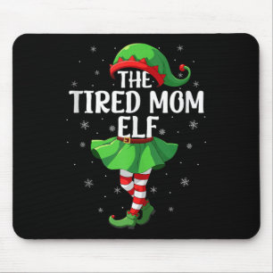 Mousepad Fada Mãe Cansada Natal Meninas Mulheres Esquadrão 