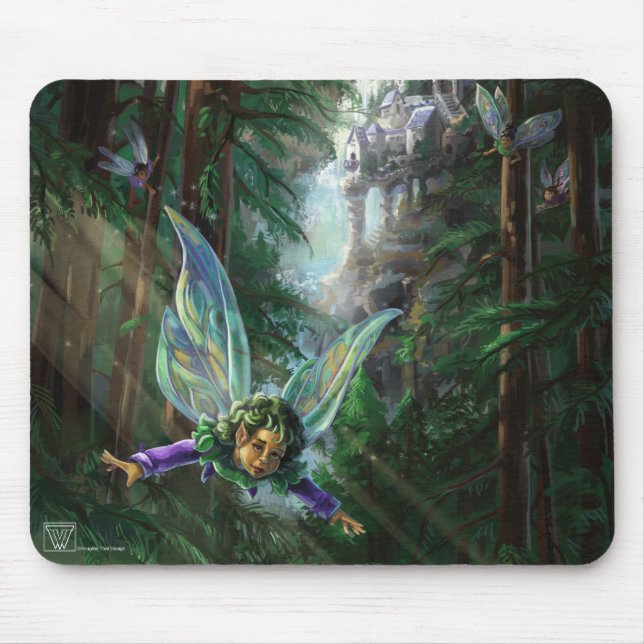 Mousepad Fadas da Floresta e Castelo da Cachoeira (Frente)