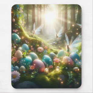 Mousepad Fadas da Floresta Mística Ovos Mágicos da Primaver