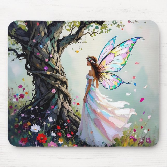 Mousepad Fadas Inspiradas em Contos de Fadas e Árvore Capri (Frente)
