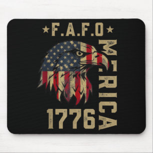 Mousepad Fafo 1776 águia americana bandeira americana vinta