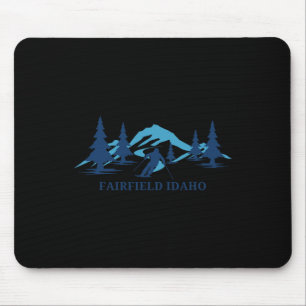 Mousepad Fairfield Idaho Ski Resort Skiier