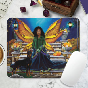 Mousepad Fairy Guardian Doberman Dog