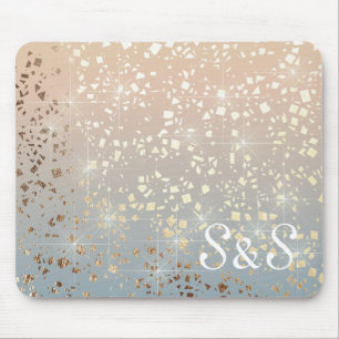 Mousepad Faísca Dourado da folha da estrela do encanto 192