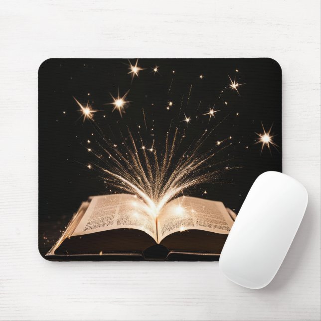 Mousepad Faíscas Explosivas De Livro Aberto (Com mouse)