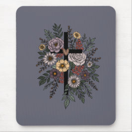 Mousepad Faith and Flowers